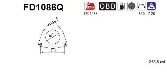 Soot/Particulate Filter, exhaust system (FD1086Q)