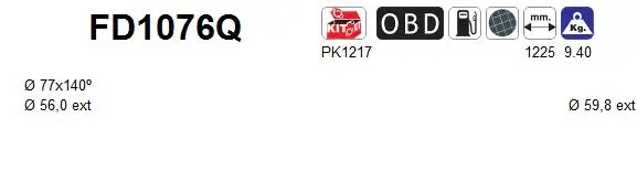 Soot/Particulate Filter, exhaust system (FD1076Q)