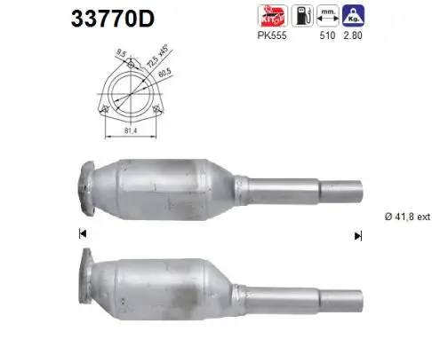 Catalytic Converter (33770D)
