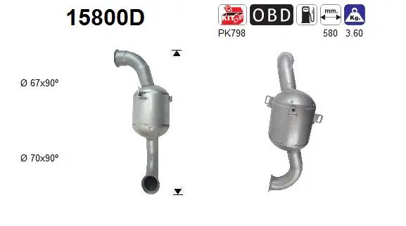 Catalytic Converter (15800D)