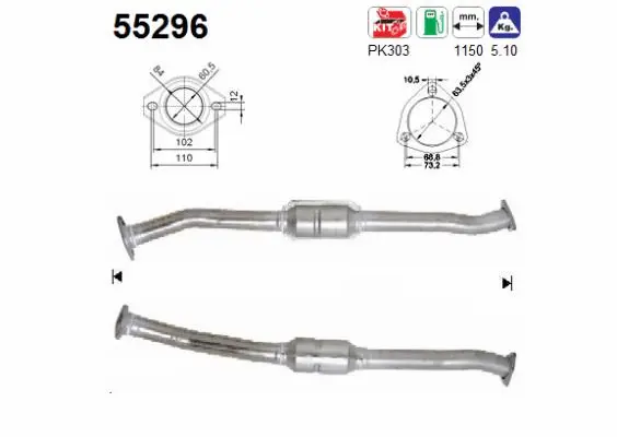 Catalytic Converter (55296)