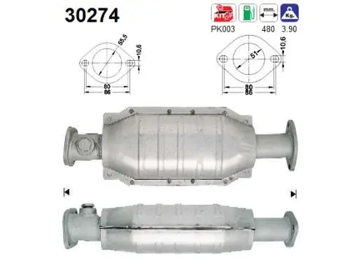 Catalytic Converter (30274)