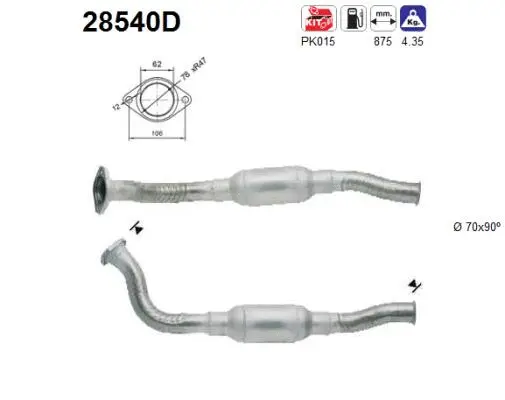 Catalytic Converter (28540D)