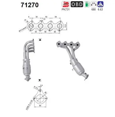 Catalytic Converter (71270)