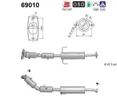 Catalytic Converter (69010)