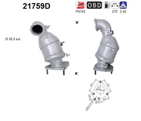 Catalytic Converter (21759D)