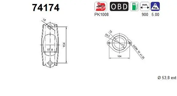Catalytic Converter (74174)