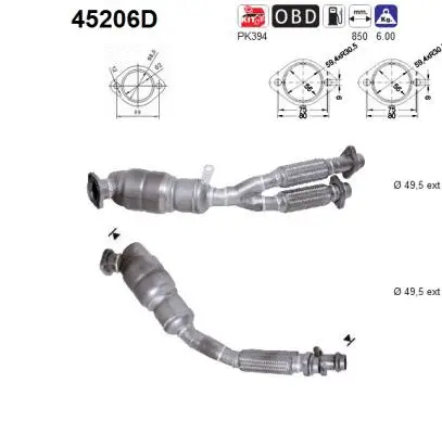 Catalytic Converter (45206D)