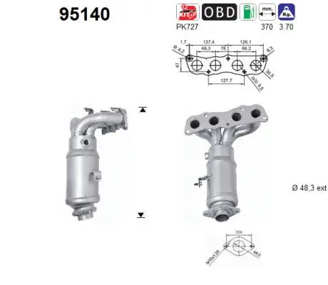 Catalytic Converter (95140)