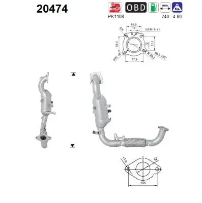 Catalytic Converter (20474)
