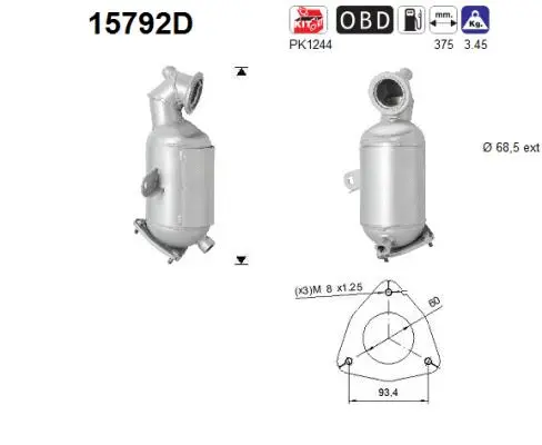 Catalytic Converter (15792D)