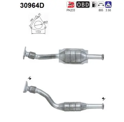 Catalytic Converter (30964D)