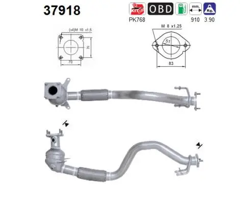 Catalytic Converter (37918)