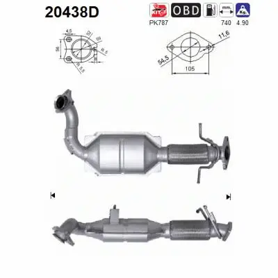 Catalytic Converter (20438D)