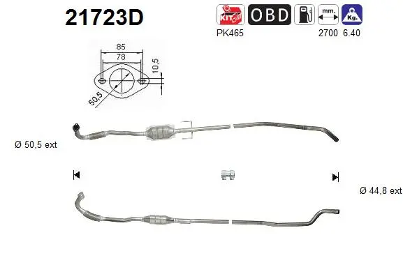 Catalytic Converter (21723D)