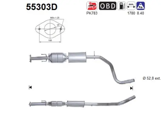 Catalytic Converter (55303D)