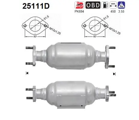 Catalytic Converter (25111D)