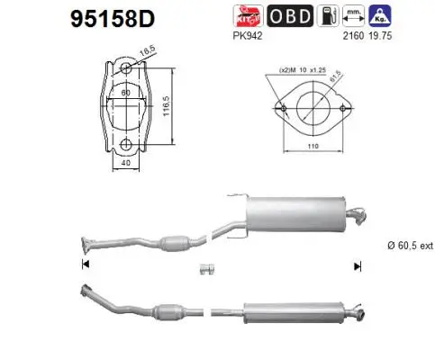 Catalytic Converter (95158D)