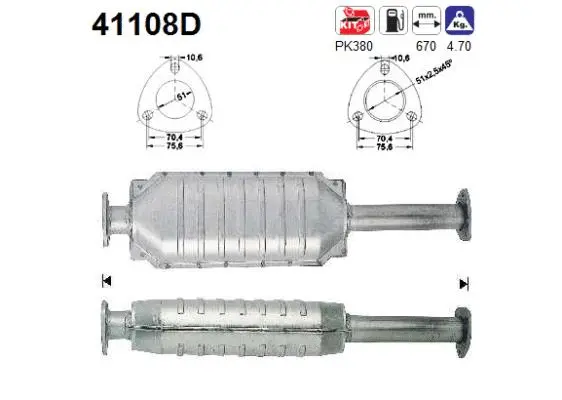 Catalytic Converter (41108D)