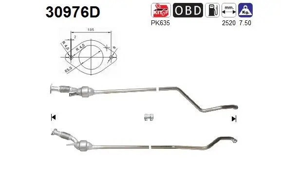 Catalytic Converter (30976D)