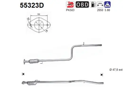 Catalytic Converter (55323D)