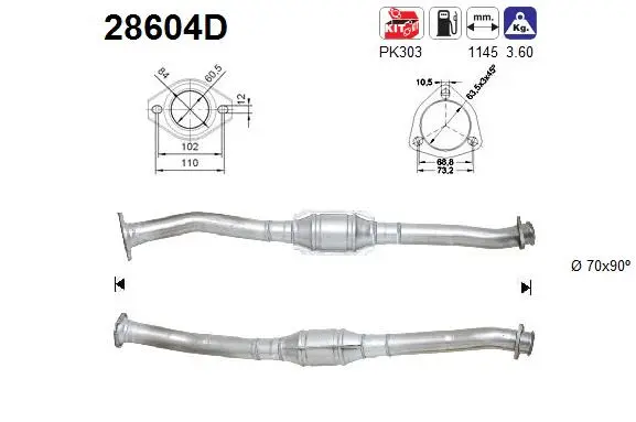 Catalytic Converter (28604D)