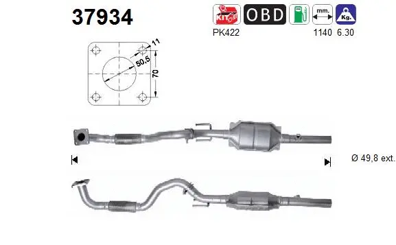 Catalytic Converter (37934)