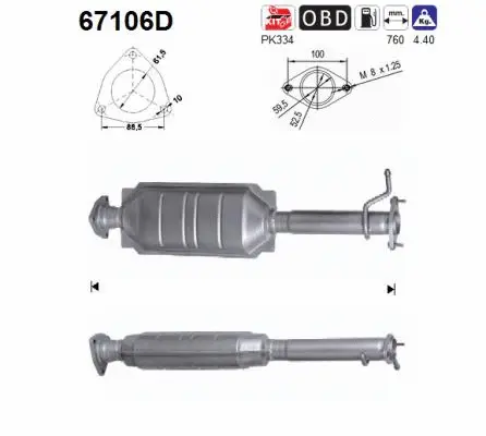 Catalytic Converter (67106D)
