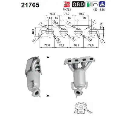Catalytic Converter (21765)
