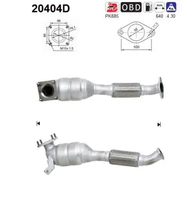 Catalytic Converter (20404D)