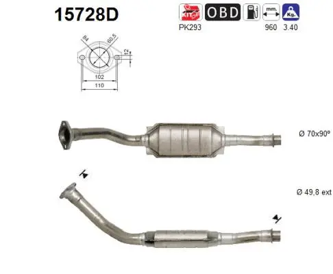 Catalytic Converter (15728D)