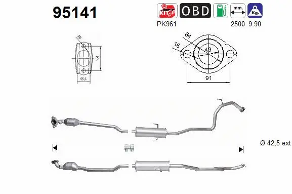 Catalytic Converter (95141)