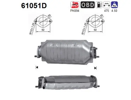 Catalytic Converter (61051D)