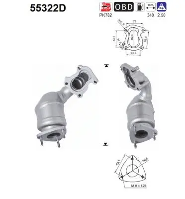 Catalytic Converter (55322D)