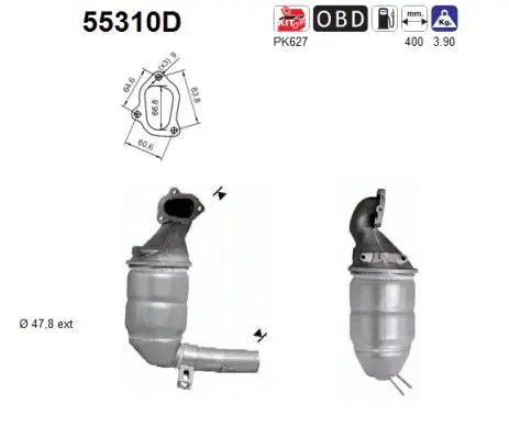 Catalytic Converter (55310D)