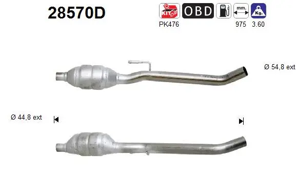 Catalytic Converter (28570D)