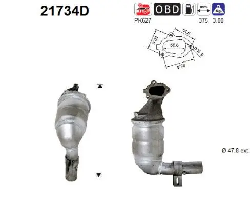 Catalytic Converter (21734D)