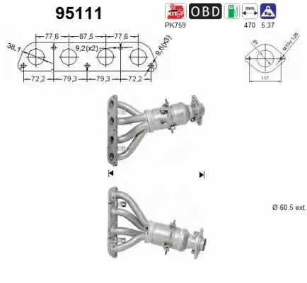 Catalytic Converter (95111)