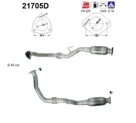 Catalytic Converter (21705D)