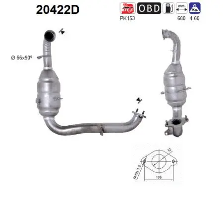 Catalytic Converter (20422D)