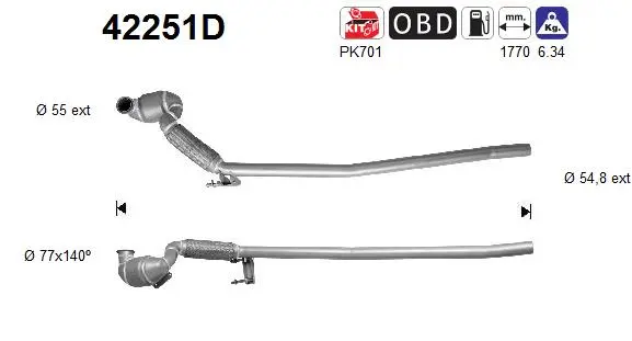 Catalytic Converter (42251D)