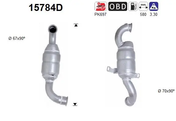 Catalytic Converter (15784D)