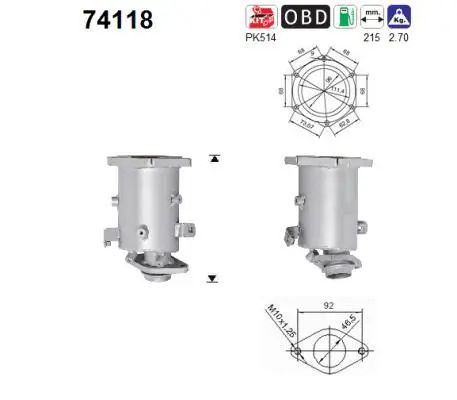 Catalytic Converter (74118)