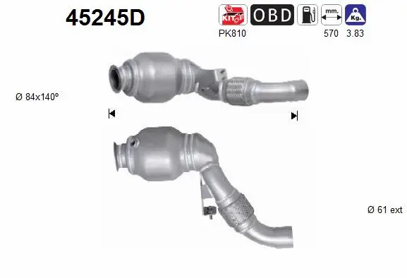 Catalytic Converter (45245D)
