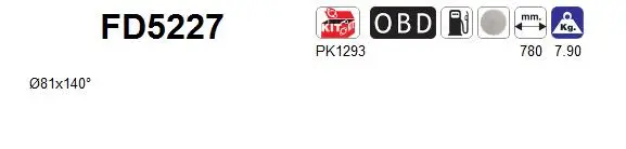 Soot/Particulate Filter, exhaust system (FD5227)