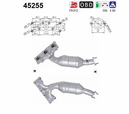 Catalytic Converter (45255)