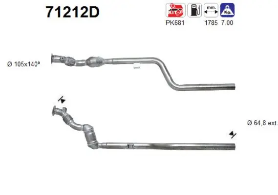 Catalytic Converter (71212D)