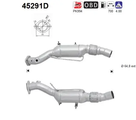 Catalytic Converter (45291D)