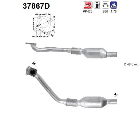 Catalytic Converter (37867D)
