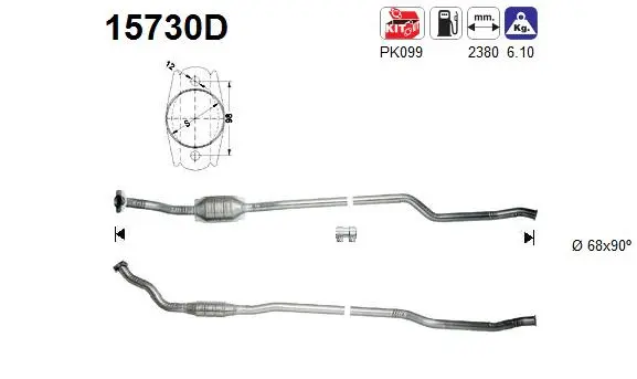 Catalytic Converter (15730D)